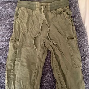army green aerie black pants